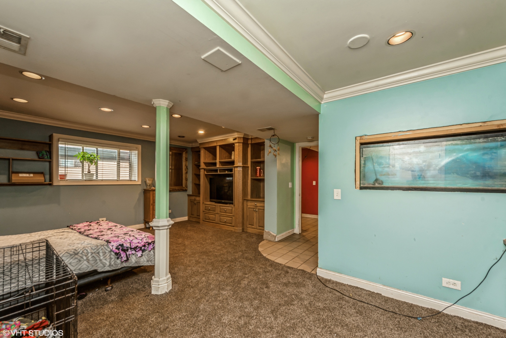 8408 Coral Road Wonder Lake, IL 60097 - Photo 8 of 15 a bedroom with a bed and a couch