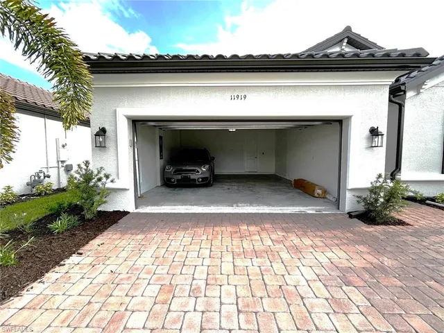 a view of a car garage