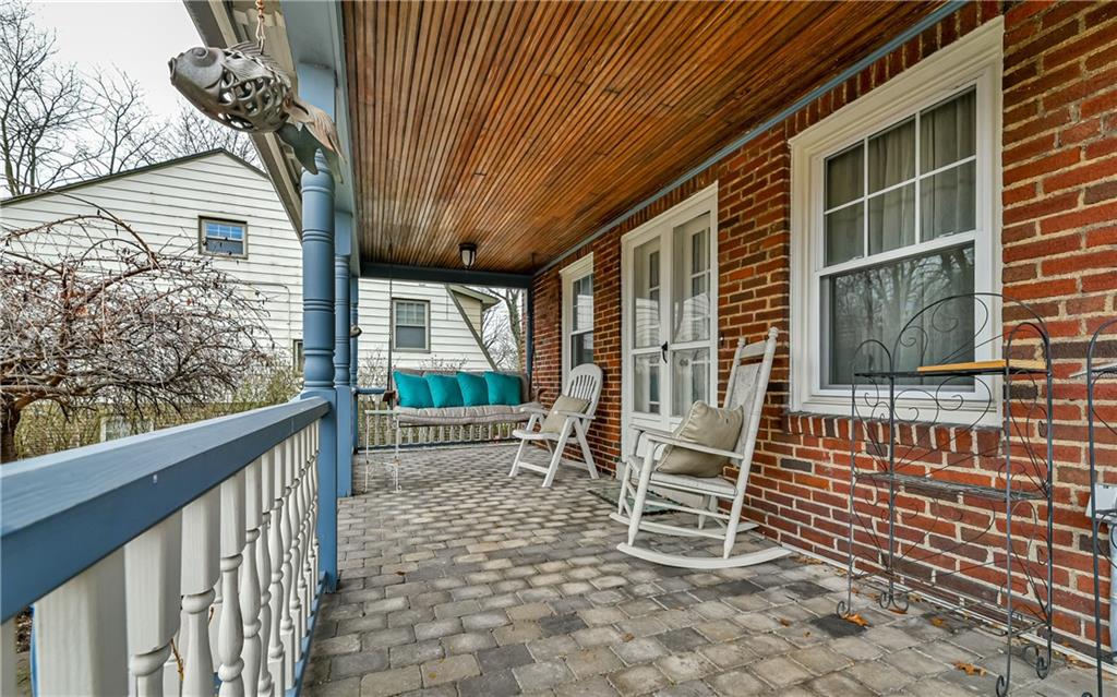 237 Clearview Road Pittsburgh, PA 15202 - Photo 7 of 25 Brick floor make for a low maintenance exterior.