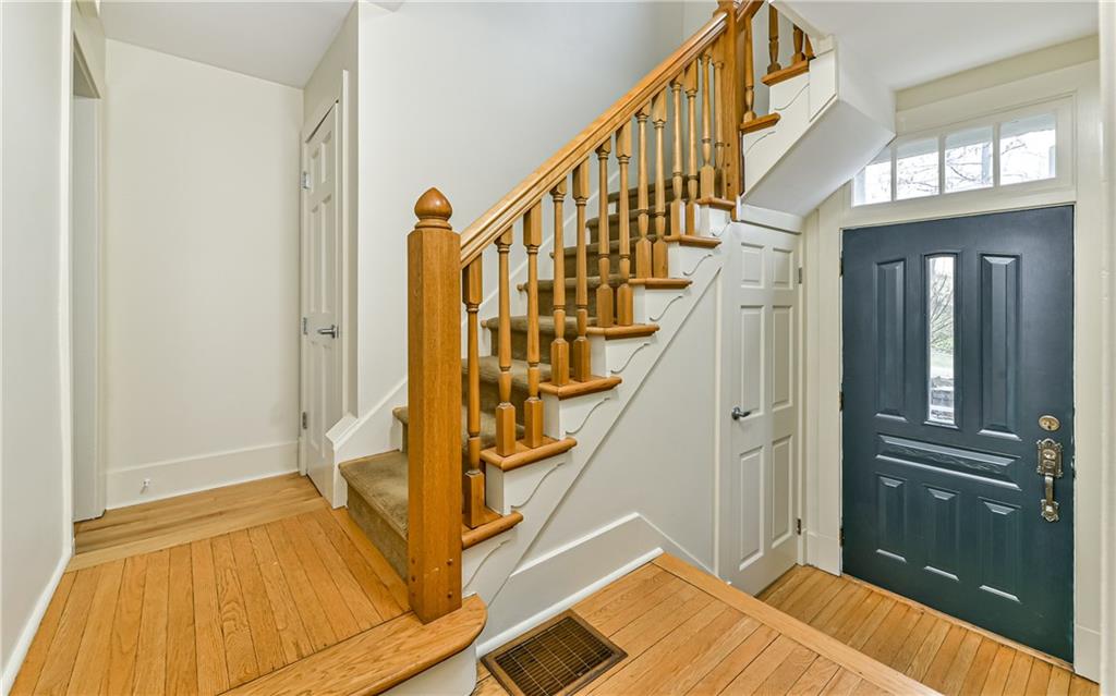 237 Clearview Road Pittsburgh, PA 15202 - Photo 8 of 25 Beautiful woodwork, hardwood floors and staircase.