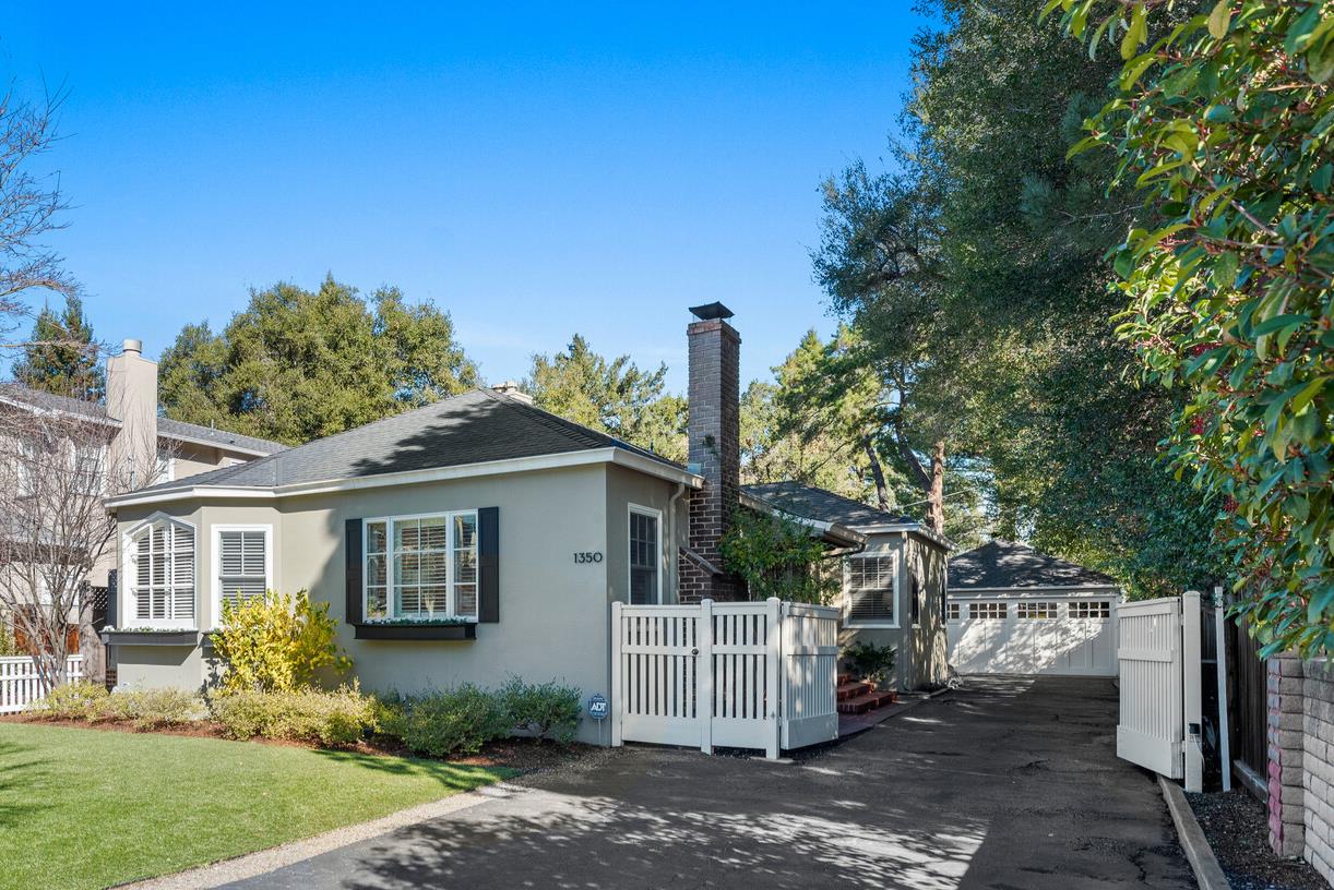 1350 Johnson Street Menlo Park, CA 94025 - Photo 2 of 30 front view of a house with a yard