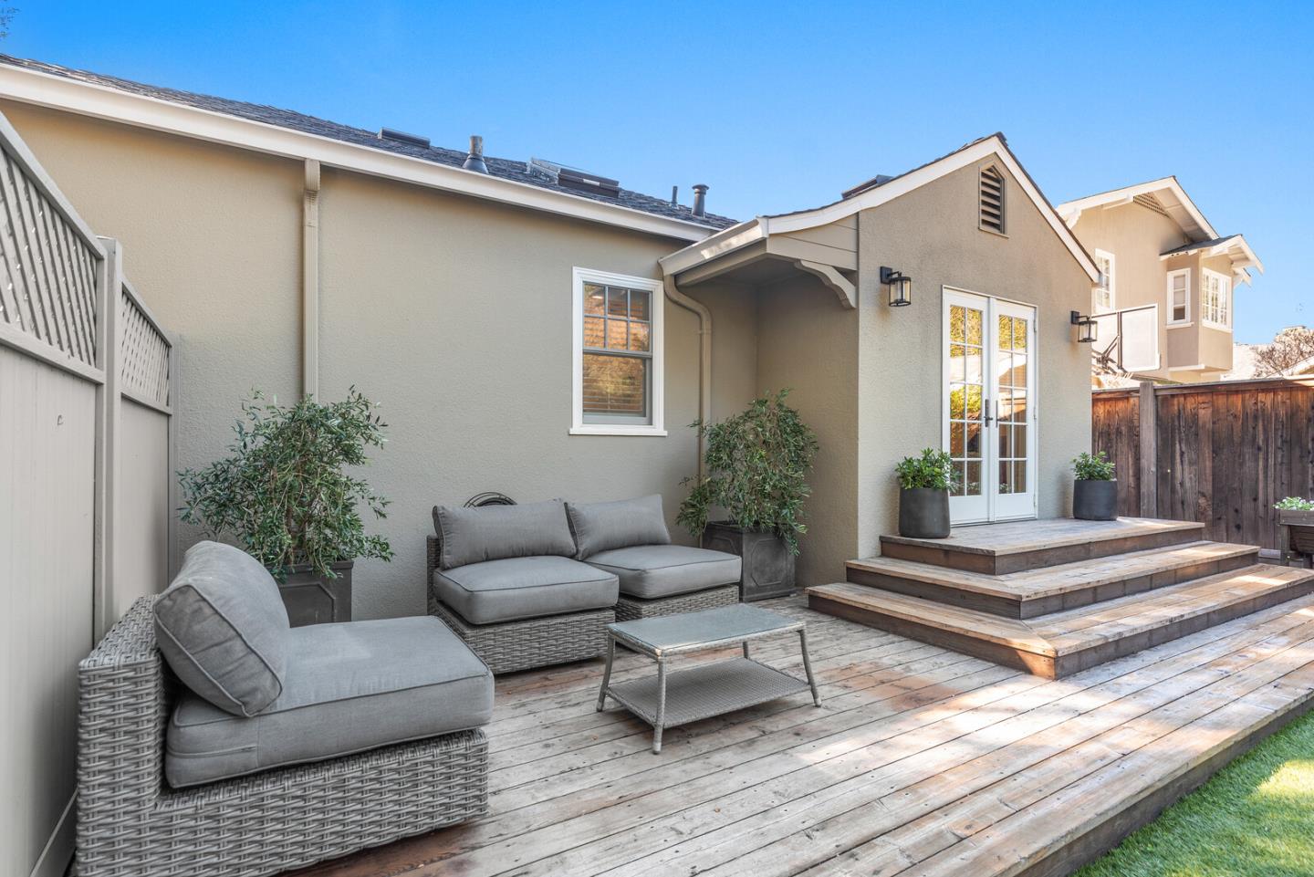 1350 Johnson Street Menlo Park, CA 94025 - Photo 21 of 30 a balcony with furniture and wooden floor