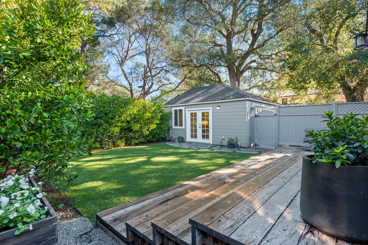 1350 Johnson Street Menlo Park, CA 94025 - Photo 23 of 30 a front view of a house with garden