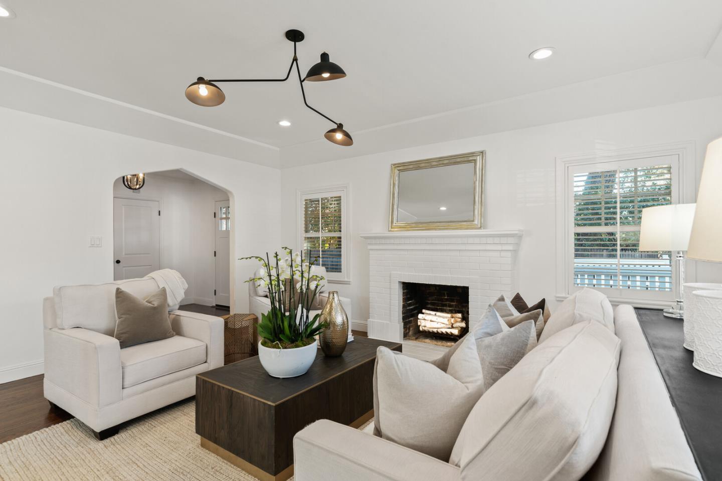 1350 Johnson Street Menlo Park, CA 94025 - Photo 6 of 30 a living room with furniture fireplace and window