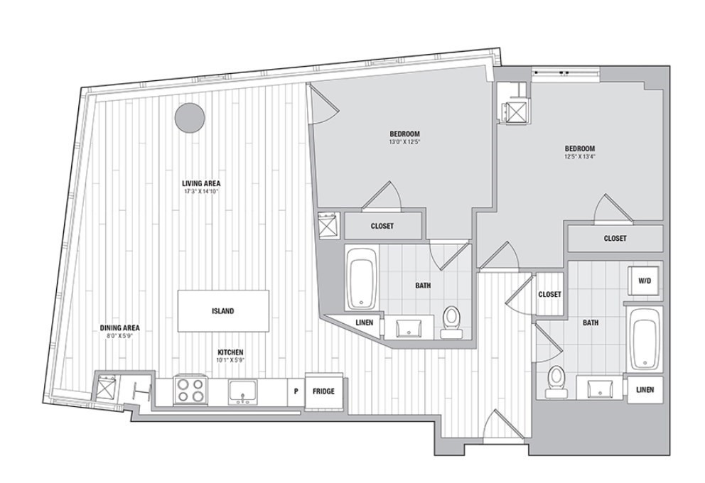 99 Kneeland Street, Unit 1903 Boston, MA 02111 - Photo 16 of 16 a picture of a bathroom with a shower