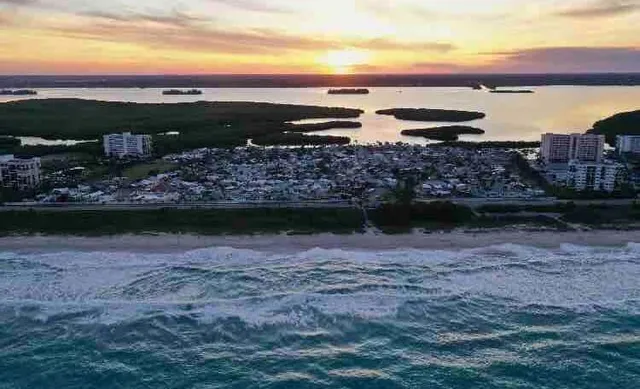 a view of a lake with a lake