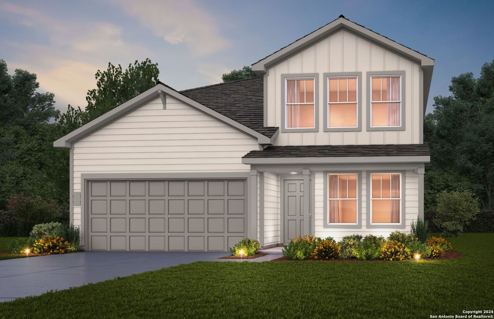 1238 Casa Luminar Adkins, TX 78101 - Photo 1 of 1 a view of a house with a yard and plants