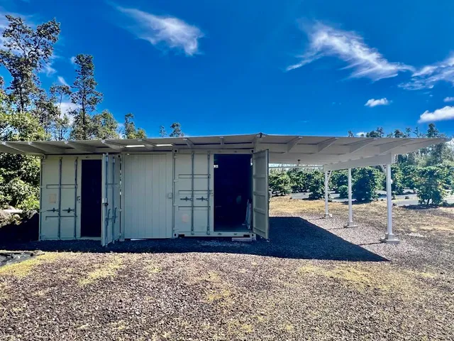 a view of a house with a patio