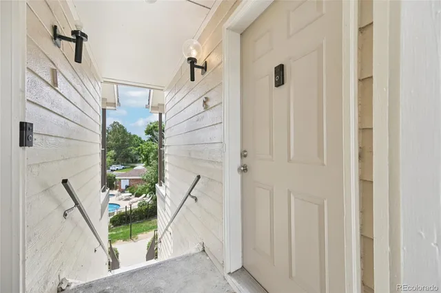 a view of front door