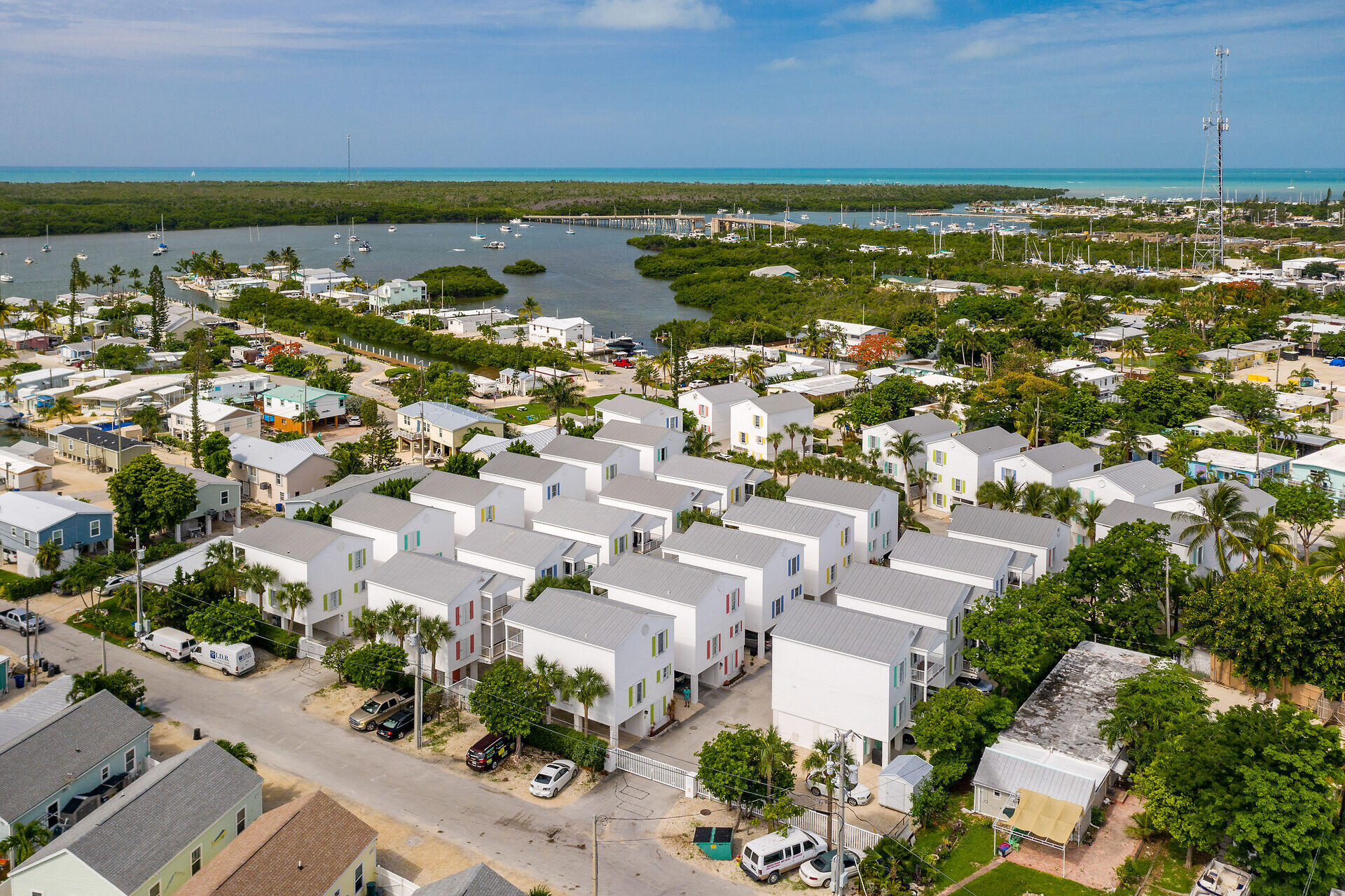 320 24th Street Ocean Marathon, FL 33050 - Photo 46 of 46 an aerial view of ocean and residential houses with outdoor space