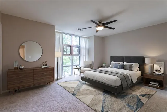 a view of an empty room