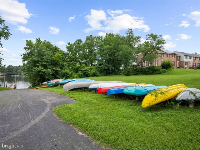 a view of a lake with houses