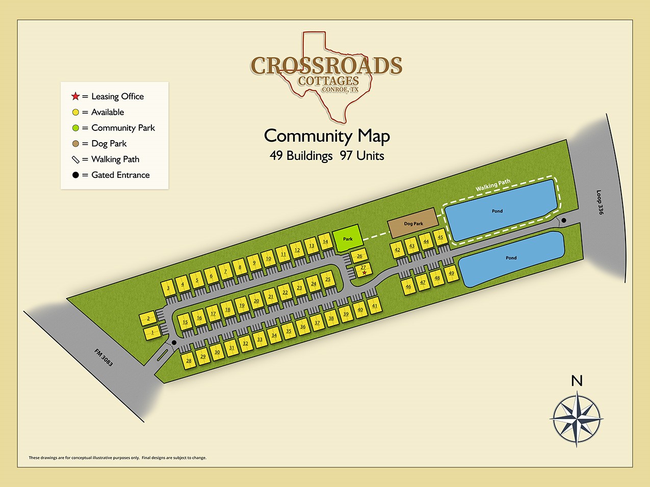 1303 Farm To Market Road 3083 Conroe, TX 77301 - Photo 4 of 4 a sign on the wall of a building