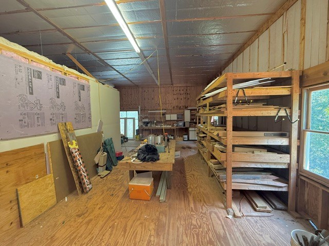 324 Hobson Road Anderson, SC 29621 - Photo 42 of 46 A dedicated workshop area offers ample space and organization for creative projects.