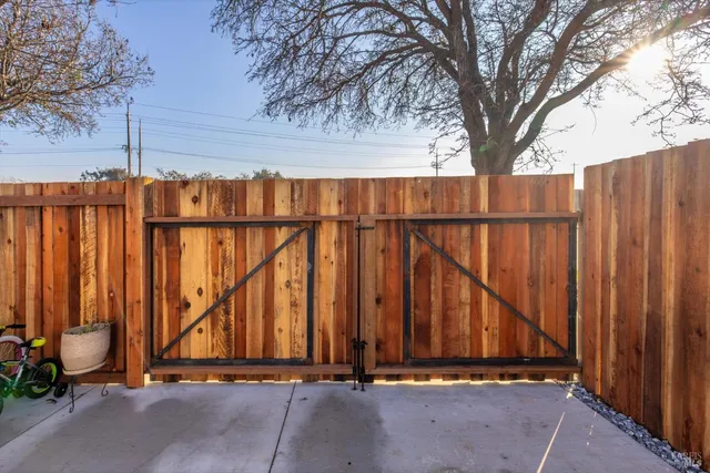 a view of a two chairs in the room