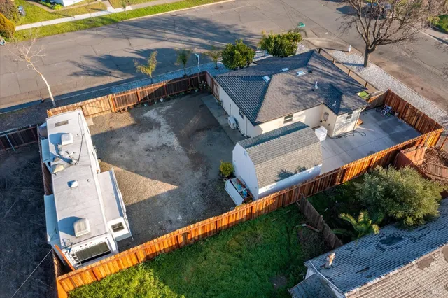 an aerial view of a city