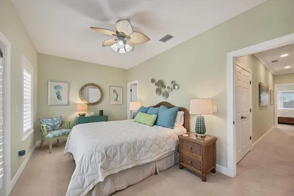 a view of a balcony with furniture