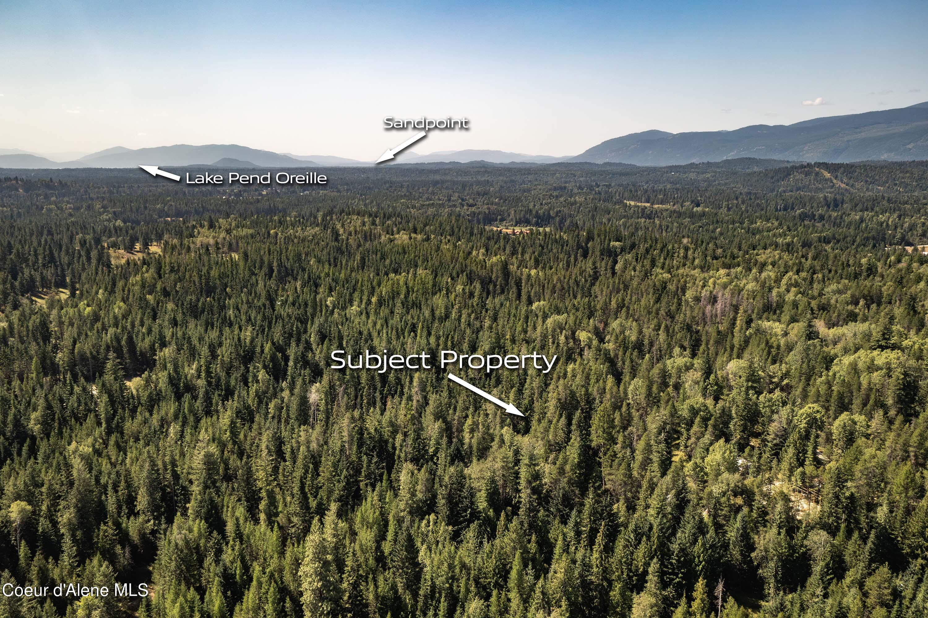 Lot 14 Ridge Way Sandpoint, ID 83864 - Photo 7 of 16 Aerial Property to Sandpoint