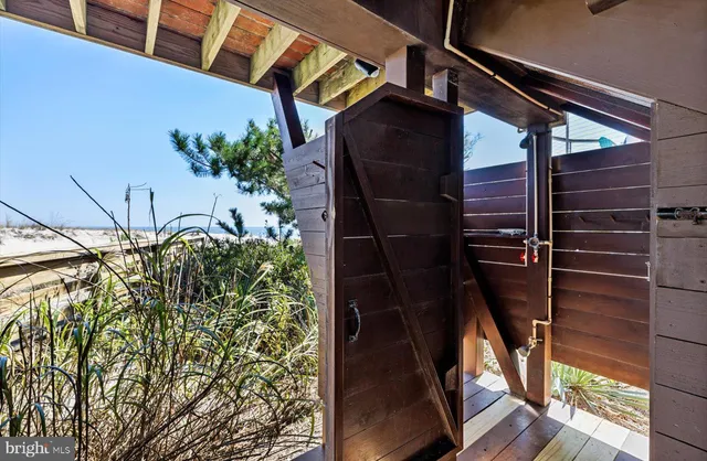 a view of beach and ocean