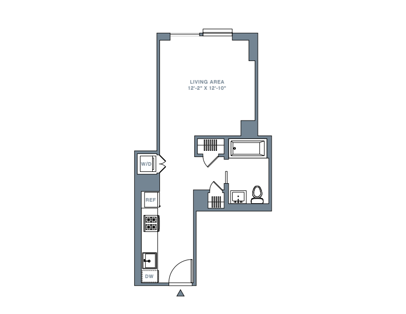 19 Dutch Street, Unit 33D Manhattan, NY 10038 - Photo 23 of 23 a picture of a floor plan