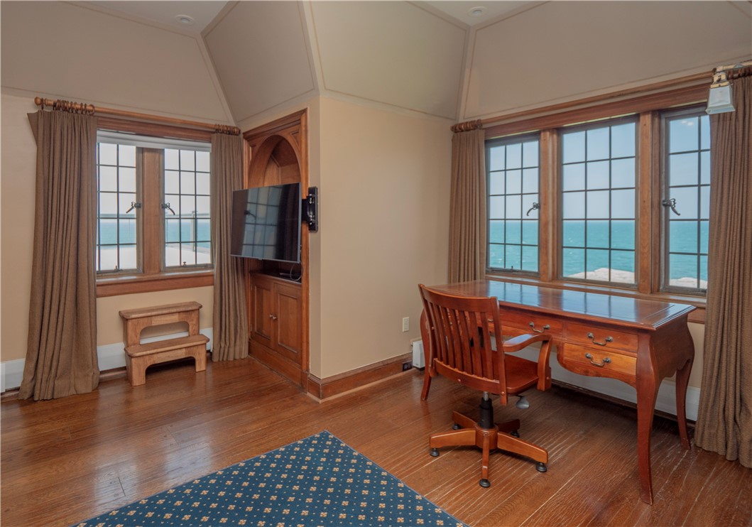 57 Ledge Road, Unit 2 Newport, RI 02840 - Photo 17 of 50 View to office area & Steps to Roof Deck.