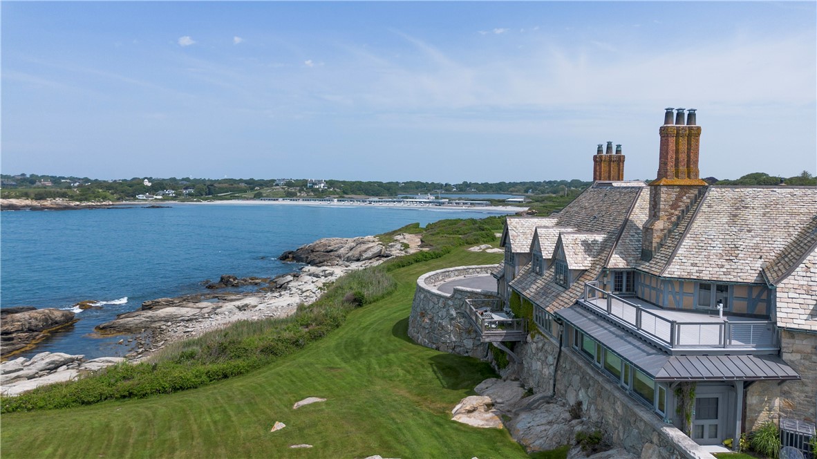 57 Ledge Road, Unit 2 Newport, RI 02840 - Photo 19 of 50 View to 2nd Floor Unit 2 and Roof Deck off the primary with views of the coastline & to Bailey's Beach.