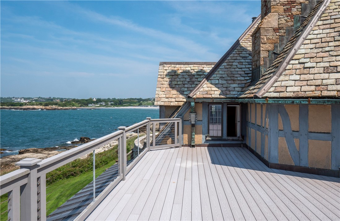 57 Ledge Road, Unit 2 Newport, RI 02840 - Photo 20 of 50 Roof Deck and view to Primary entry, Bailey's and Newport Coastline