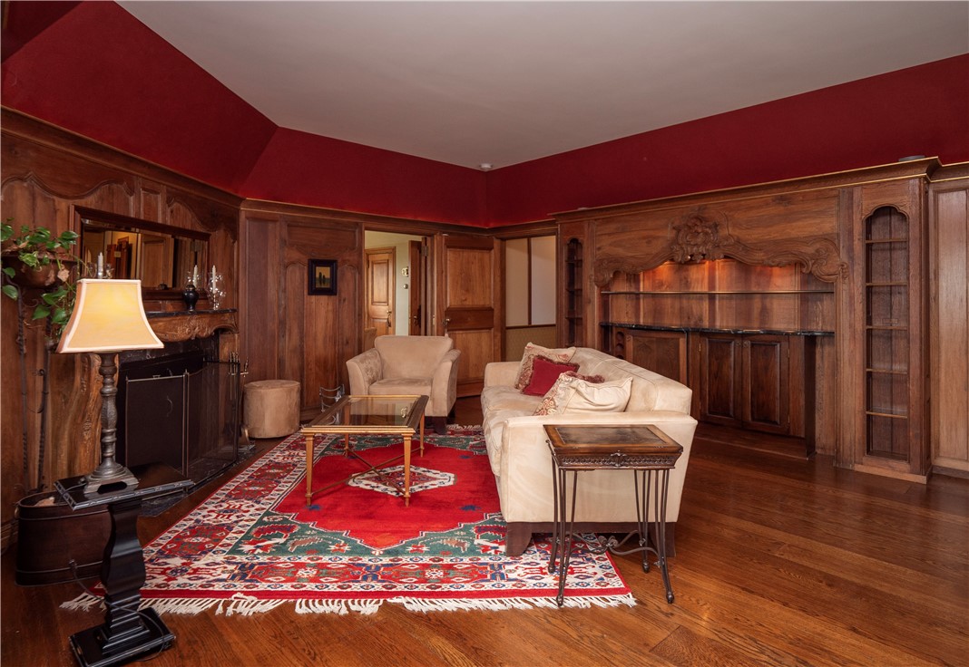 57 Ledge Road, Unit 2 Newport, RI 02840 - Photo 35 of 50 Living Room w/ Fireplace & Dry Bar view to 2nd bedroom & Hallway