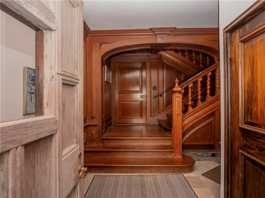 57 Ledge Road, Unit 2 Newport, RI 02840 - Photo 8 of 50 Main Front Door & Foyer to 2nd Floor Stairway.