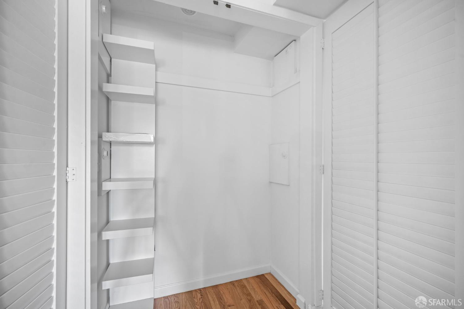 333 Cherry Street, Unit B San Francisco, CA 94118 - Photo 23 of 34 a view of walk in closet with empty racks