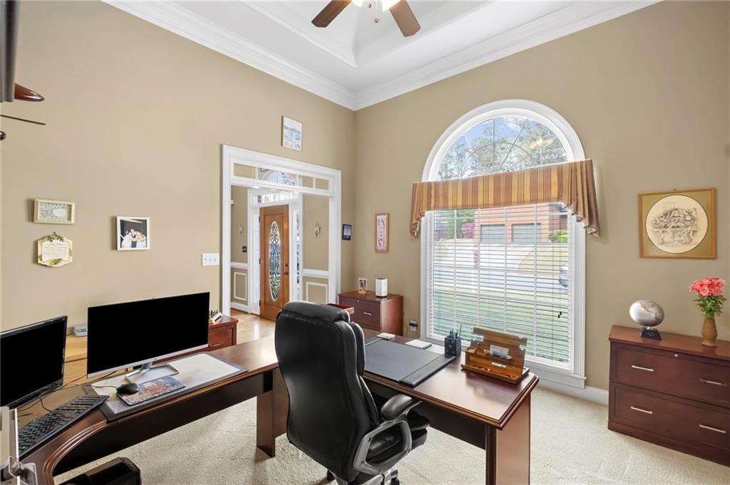 5870 Brookstone Walk Northwest Acworth, GA 30101 - Photo 7 of 79 a view of a workspace with furniture and a window
