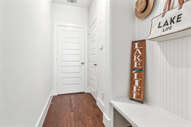 a view of a big room with a chandelier