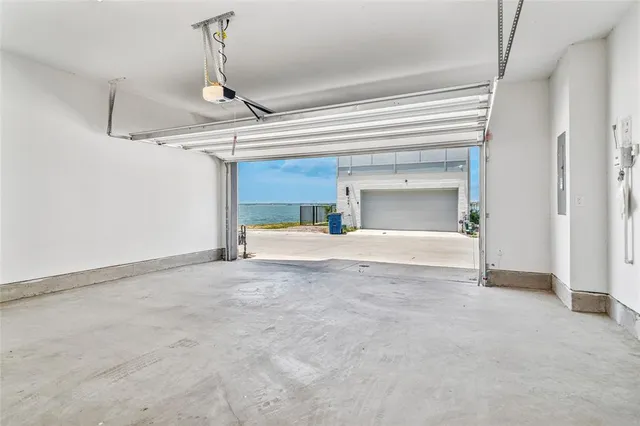 a view of a terrace with sky view