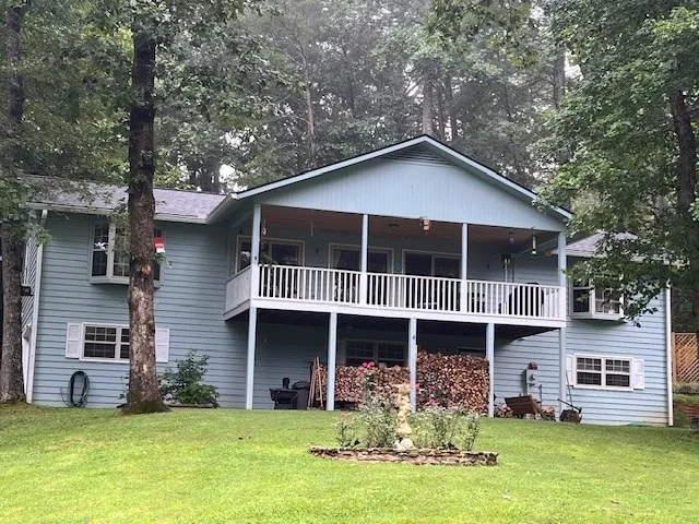 a house with swimming pool