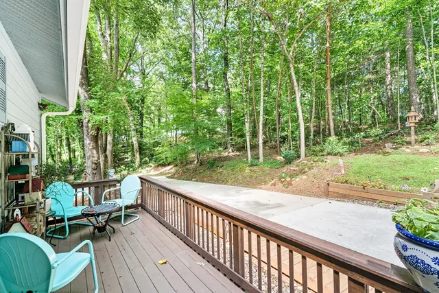 a view of a lush green hillside and a mountain view