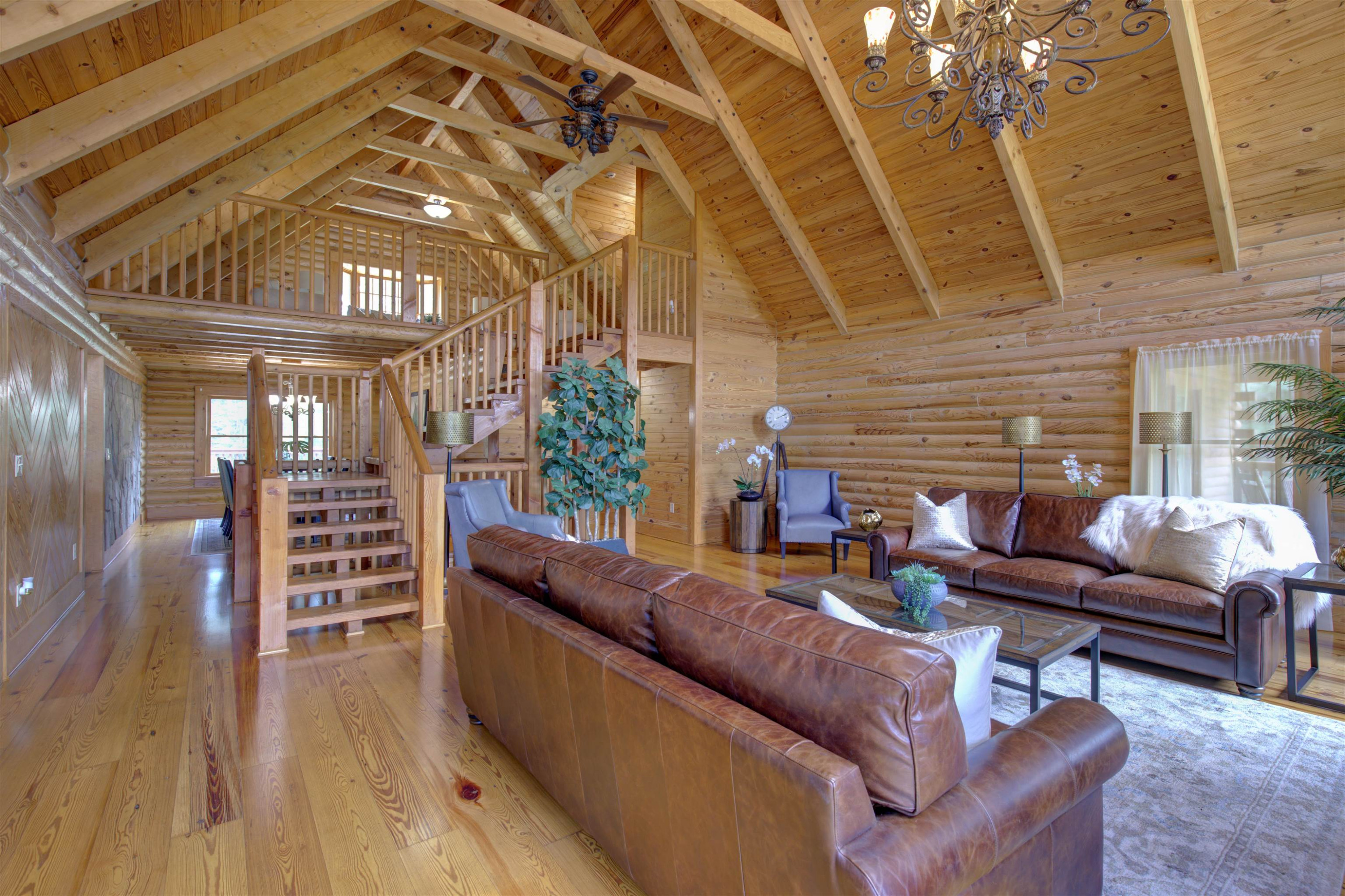 1039 North Chavis Road Kittrell, NC 27544 - Photo 17 of 53 a living room with furniture and a fireplace