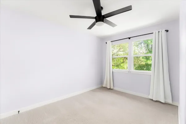 a view of a window in a room