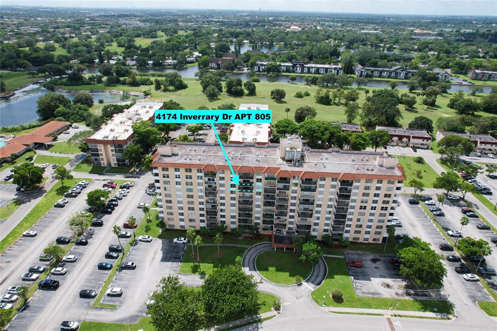 4174 Inverrary Drive, Unit 805 Lauderhill, FL 33319 - Photo 17 of 26 an aerial view of a city with lots of residential buildings