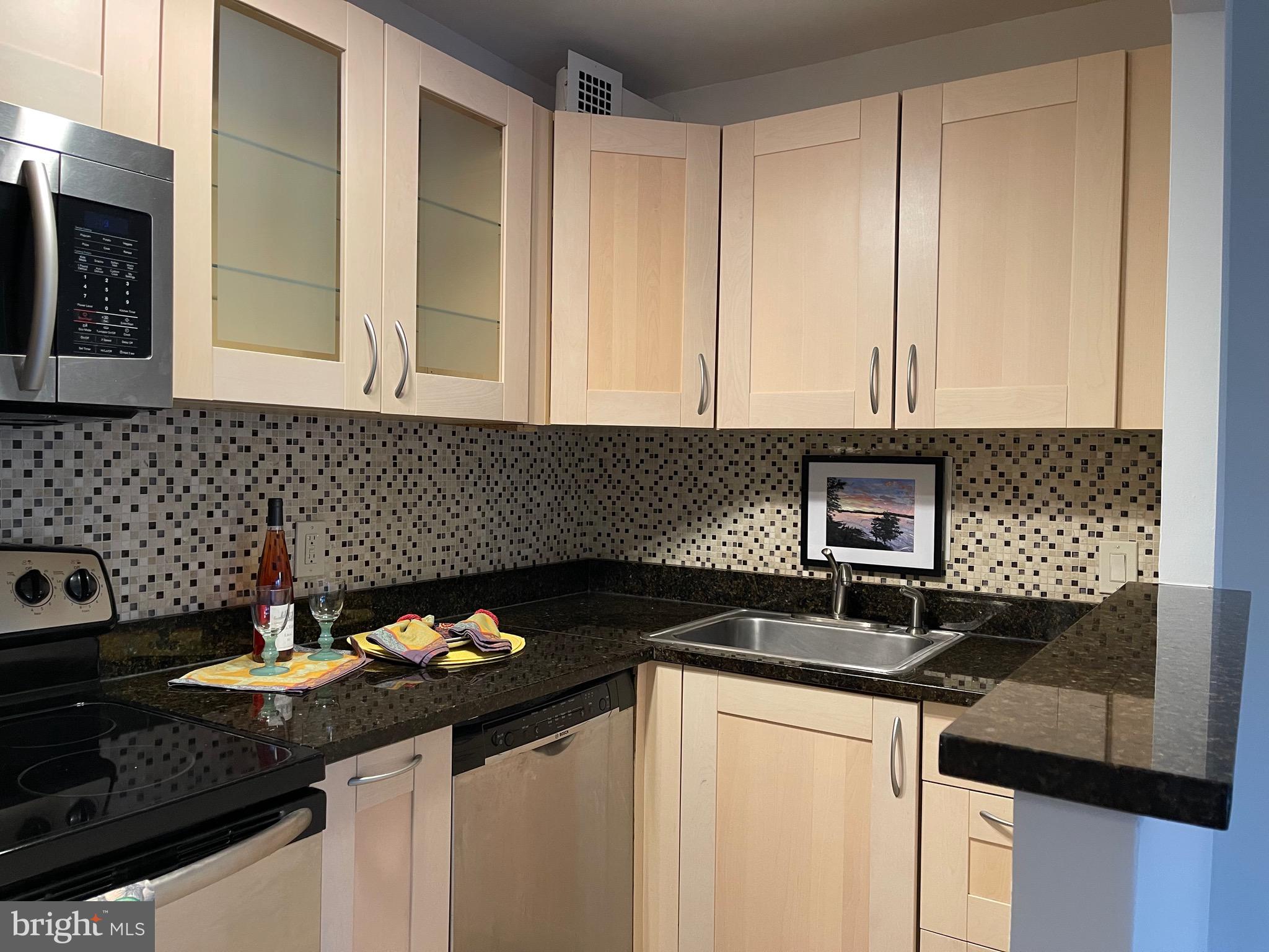 520 N Street Southwest, Unit S317 Washington, DC 20024 - Photo 16 of 64 a kitchen with a sink and cabinets