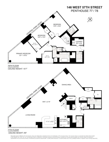 $7,499,000 | 146 West 57th Street, Unit PHA | Theater District