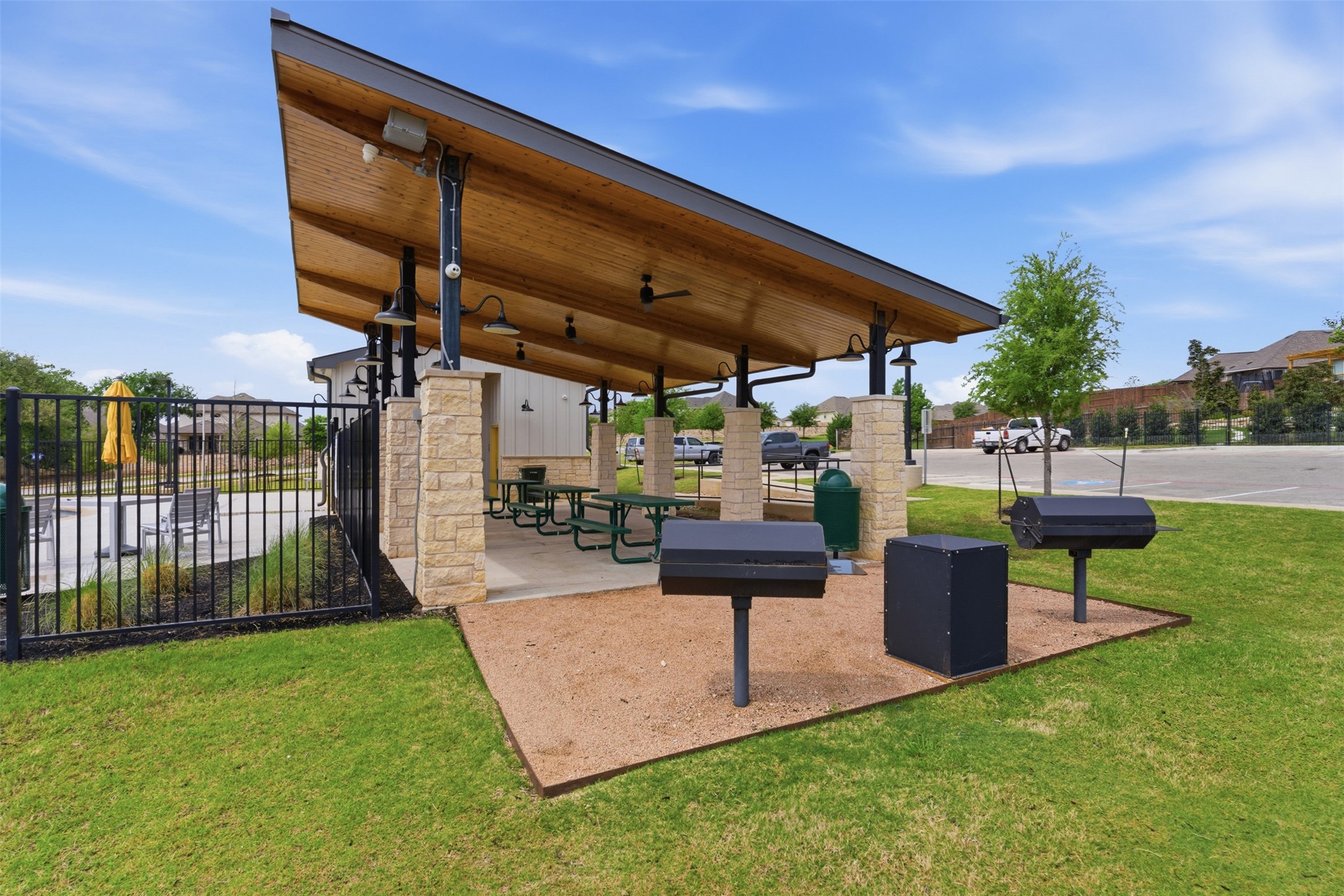 105 Nuntree Cove Georgetown, TX 78628 - Photo 30 of 31 a view of a backyard with sitting area