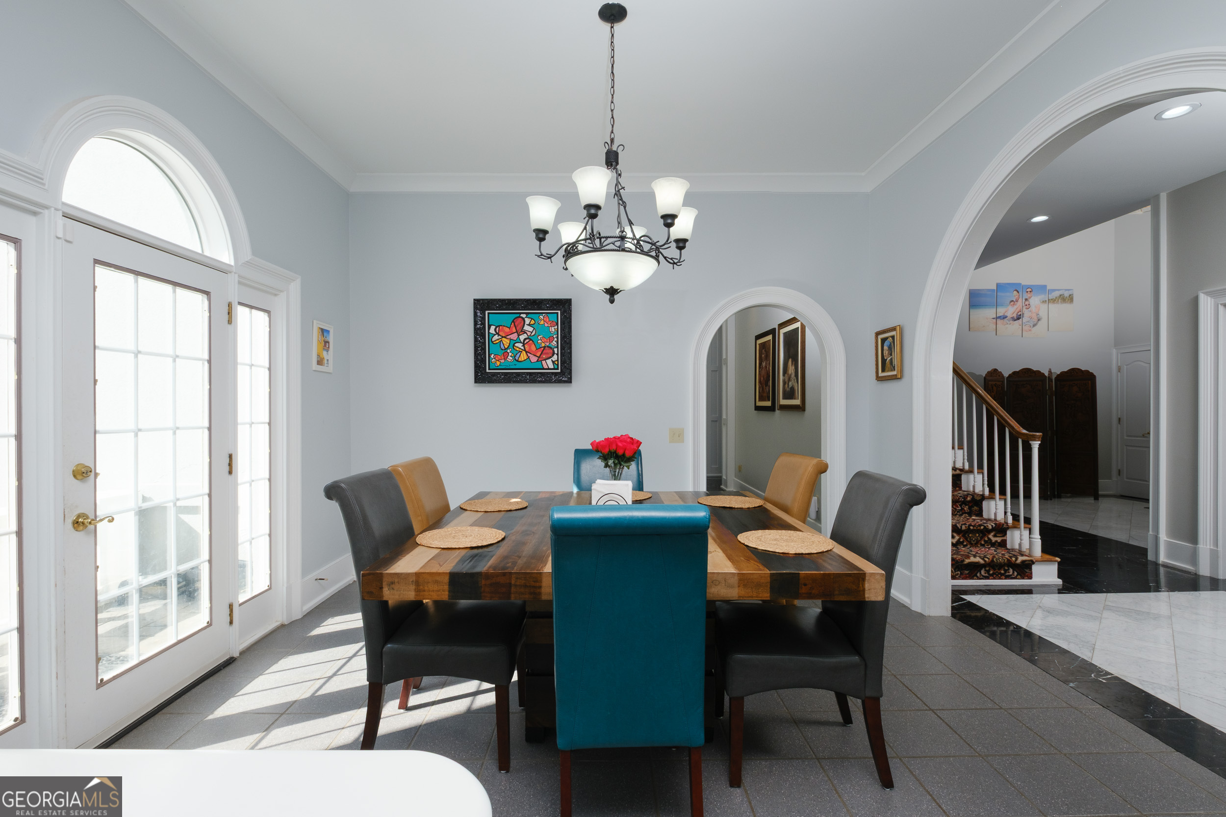1900 Country Club Road Statesboro, GA 30458 - Photo 15 of 80 a dining room with furniture a chandelier and window
