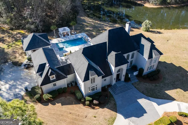 a view of outdoor space with seating