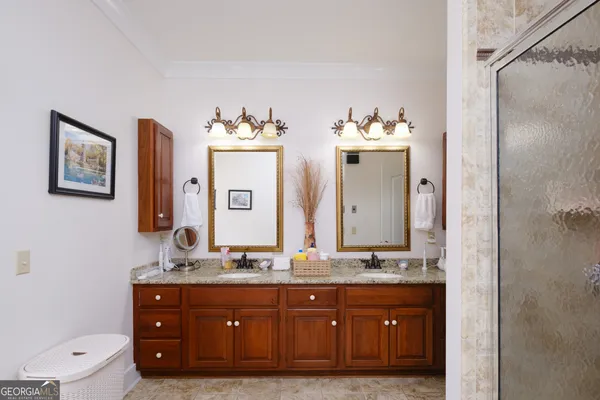 a front view of house with yard and outdoor seating