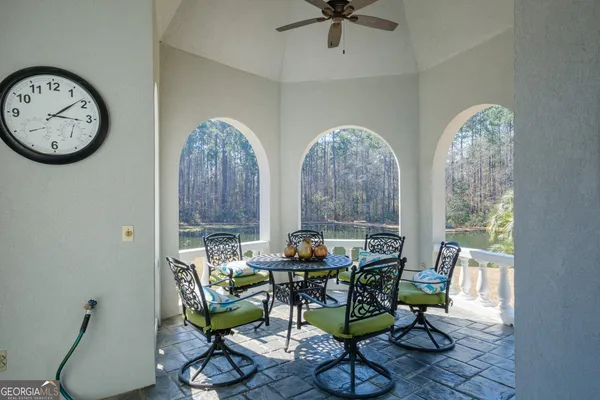 a view of balcony and patio