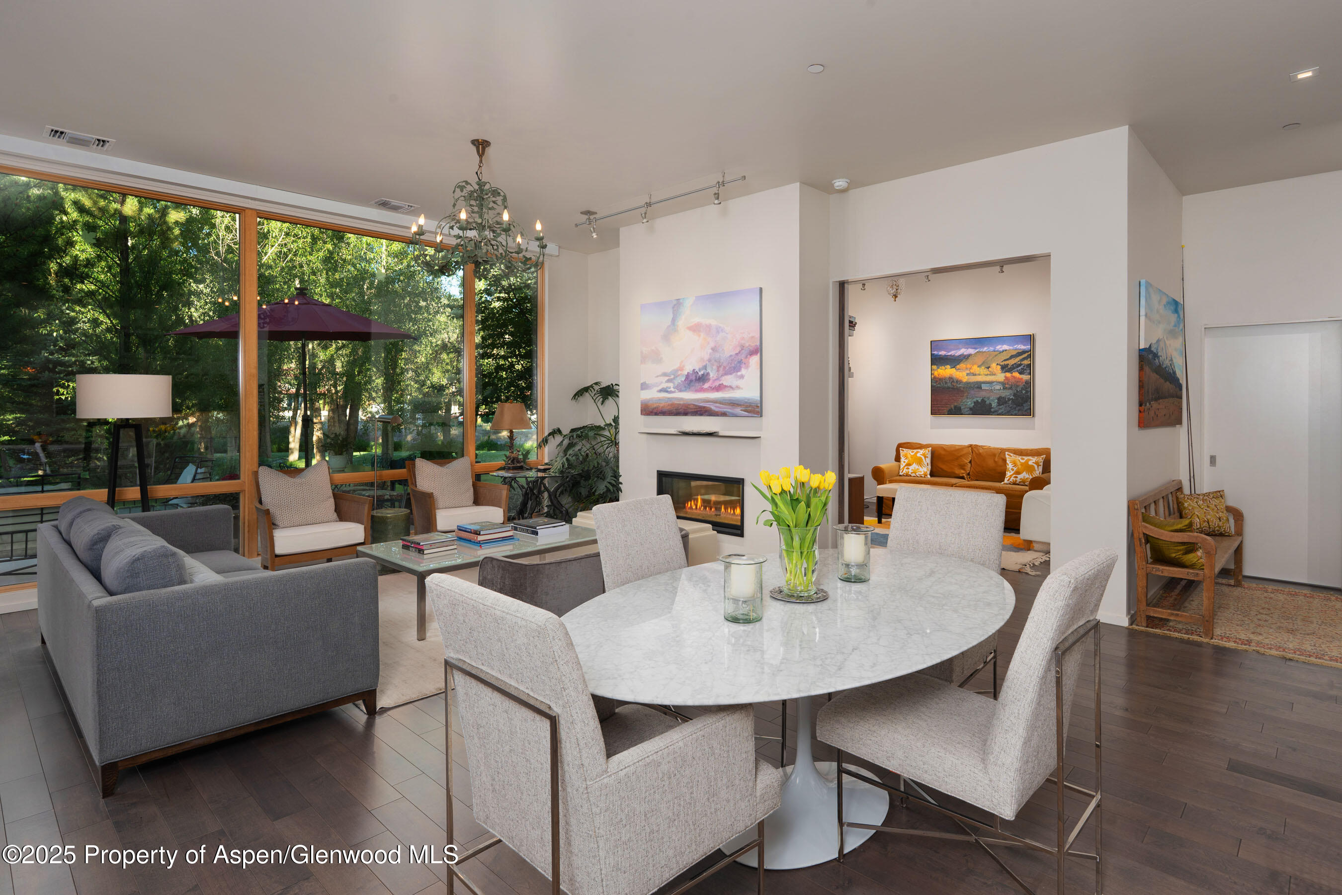 102 Evans Road, Unit 104 Basalt, CO 81621 - Photo 8 of 44 a view of a dining room with furniture window and outside view
