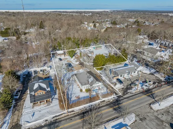 an aerial view of house with outdoor space
