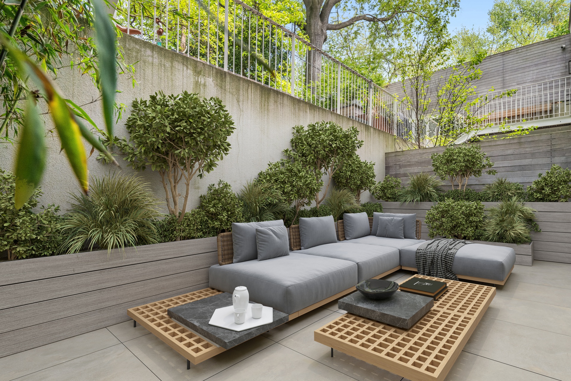 225 14th Street, Unit GARDENA Brooklyn, NY 11215 - Photo 9 of 14 a outdoor living space with furniture and a potted plant