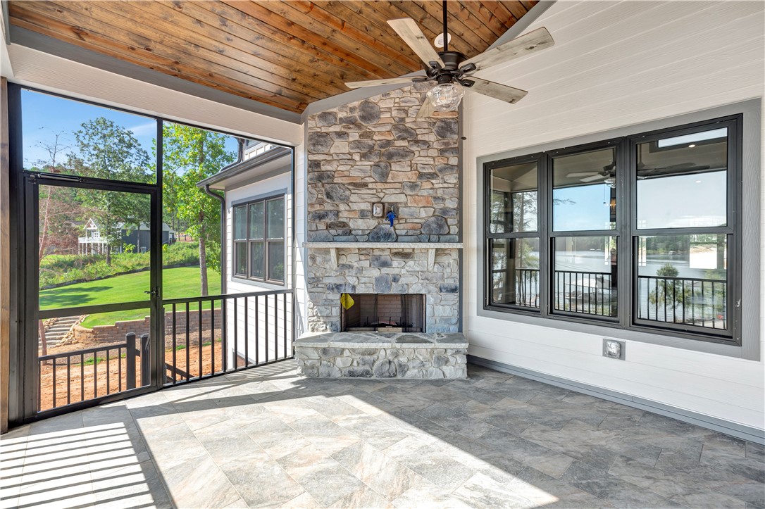 327 McAlister Road West Union, SC 29696 - Photo 15 of 45 Main Level Hidden Porch Fireplace