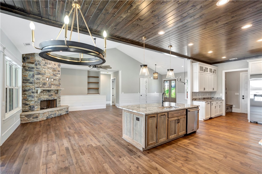 327 McAlister Road West Union, SC 29696 - Photo 3 of 45 Wooden ceiling in kitchen